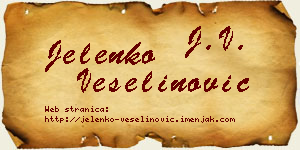 Jelenko Veselinović vizit kartica